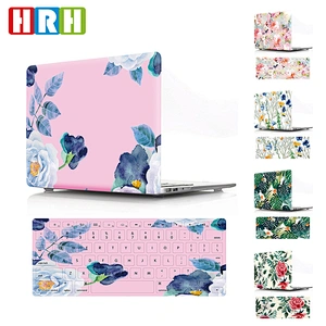 2 In 1 Stylish flower case Hard pc case and Keyboard Cover for Mac Book Pro Air 13 Inch Laptop 12 cover case for mac