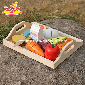 wholesale preschool food set toys wooden kids play food new design wooden kids play food W10B184