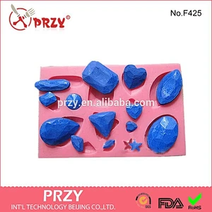 Gem collection fondant cake decorating mold, chocolate mold