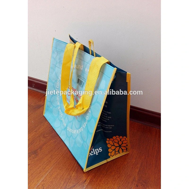 Wholesale proper price storing packing pp woven shopping handle bag