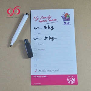 Promotion high quality dry erase weekly planner magnetic board whiteboard eraser