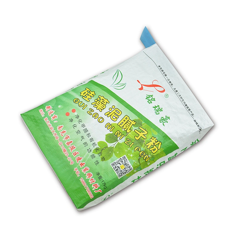 Square bottom pp woven lamination valve port industrial wall putty packaging bag/sacks