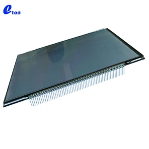 2 line digits lcd custom shaped display