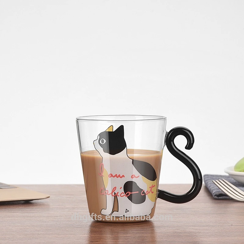 Glassware manufacturer handmade 220ml heat resistant borosilicate coffee mug