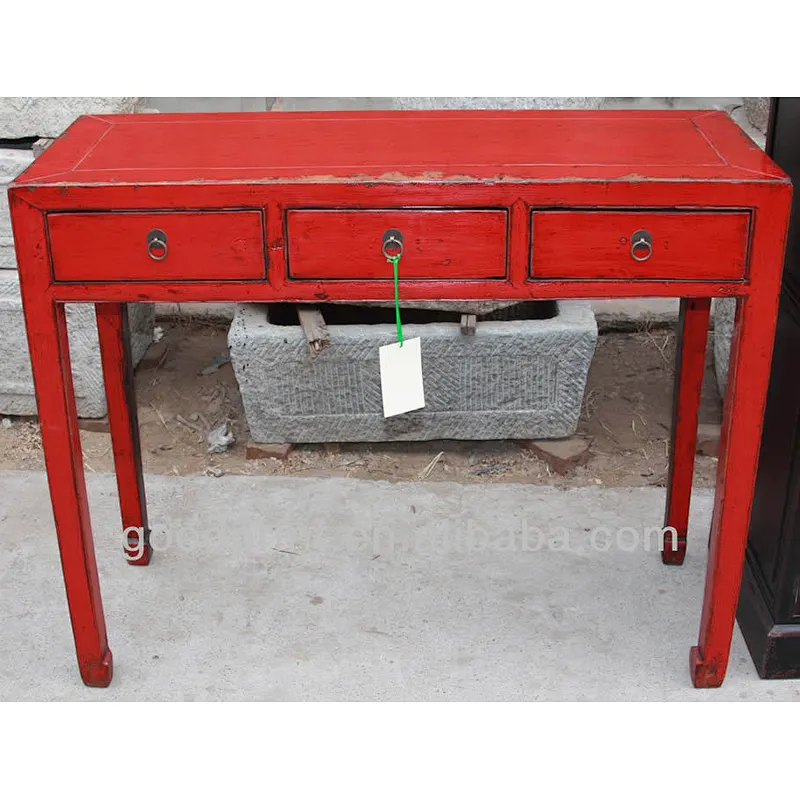 Chinese Antique Red Table