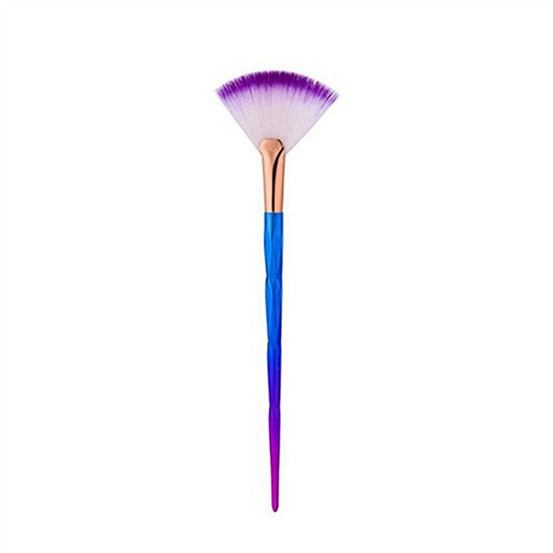 High Quality 2pcs Makeup Blush Brush Fan Cosmetic Brush