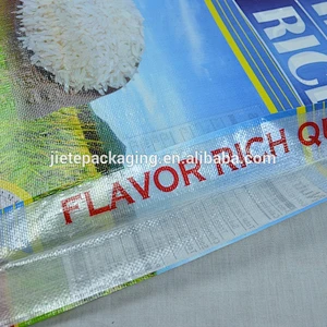 long grain rice plastic pp woven bag 25kg made in China