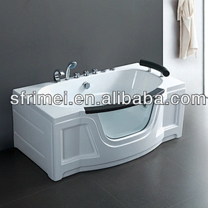 Modern Indoor SPA Whirlpool Portable Massage Bathtub Tempered Glass Bathtub