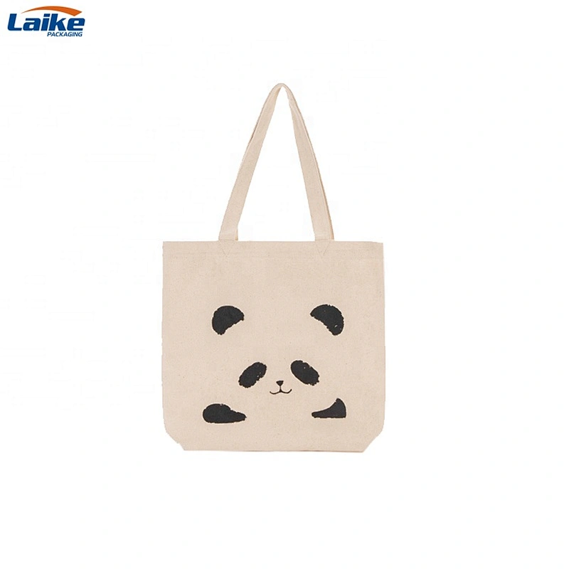 Eco Friendly Organic Silkscreen Printing Shopping Waxed Canvas Tote Bag