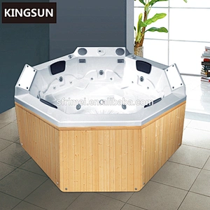 Chinese Freestanding Acrylic Indoor Whirlpool Portable Hot Tub For 4 Person