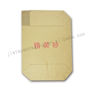 Stand up multilayer kraft paper cement bag for zorcon sand,wall putty,dry mortar