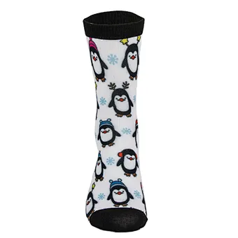 Polyester High Quality Customized Custom Digital Printing Festival Celebrating Christmas Funny Theme MOQ Socks Women