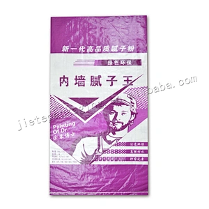 Factory sale cheap high quality moistureproof mildew 20kg plastic pp woven casting cement bag