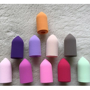 Finger shape easy use multiple color latex free makeup sponge