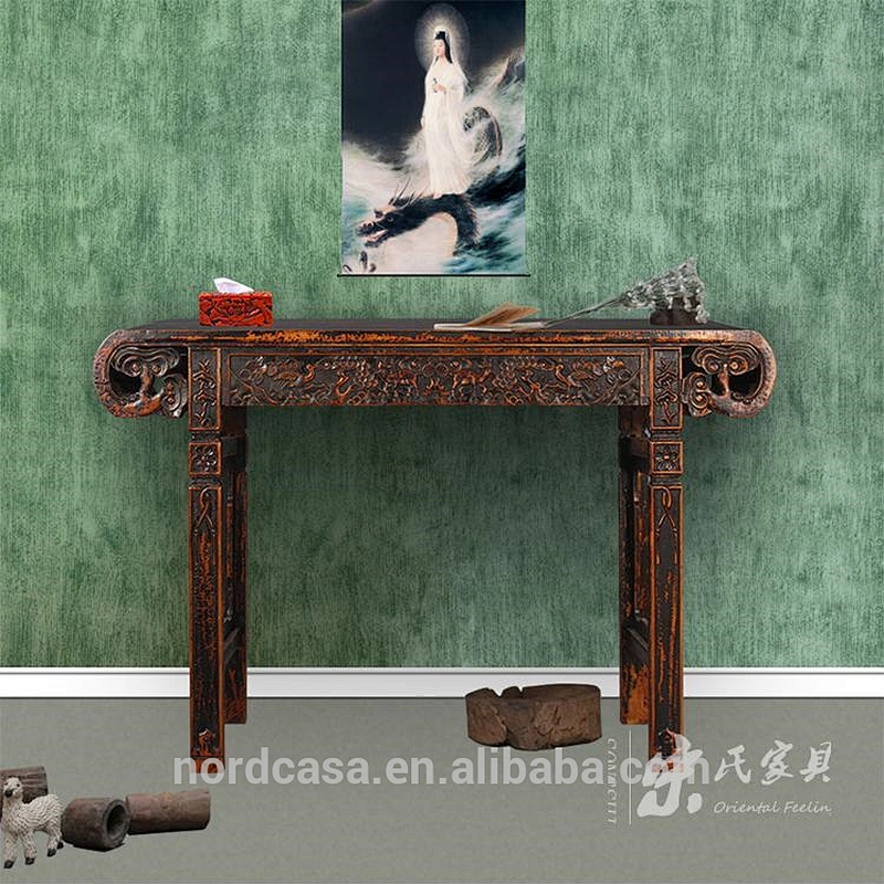 Reproduction elm wood vintage chinese classical altar table