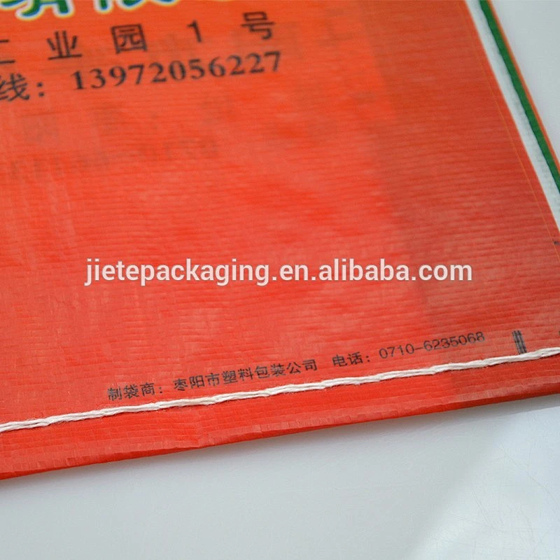 Reusable laminated and printed transparent woven pp polypropylene rice bag 25kg