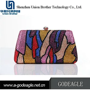 High Quality Cheap china supplier crystal bag crystal clutch bag