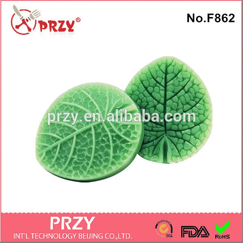 przy F862 leaf silicone mold , edible silicone cake mold