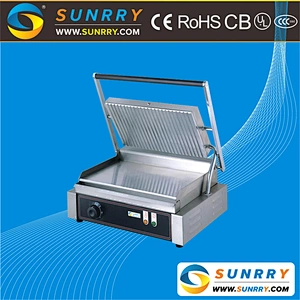 High quality commercial electric pancake and panini cast iron griddle