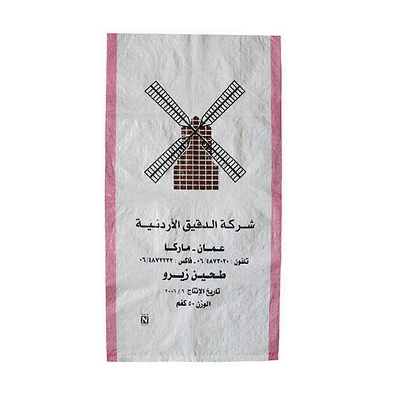 China supplier white plastic pp woven flour bag 20kg for wheat,corn,starch,maizena, amylum