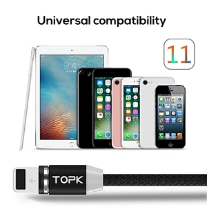 Hot sale factory supply usb cable fishing net round magnetic line for iphone