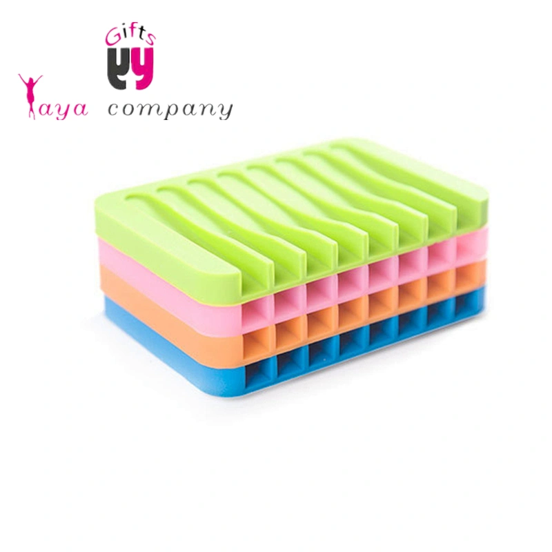 Amazon Hot Sale Silicone Soap Dish Holder For Shower Bathroom Kitchen Holder