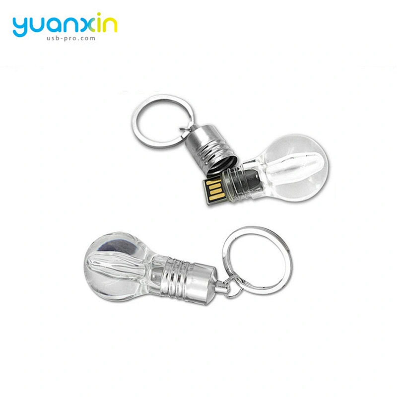 Light bulb shape usb flash drive custom logor usb flash drive