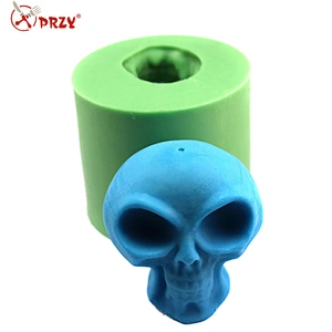 Silicone Soap Candle Mold 3D Skull Shapes DIY Handmade Halloween Mould