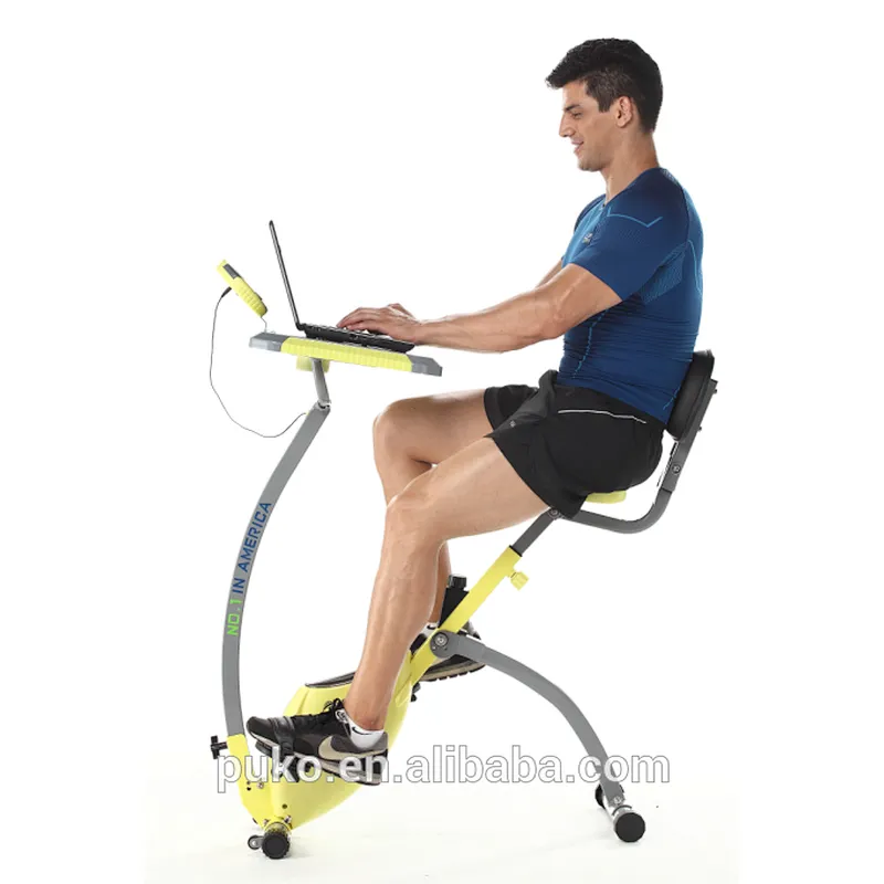 indoor fitness exercise bike cycle magnetic exercise bike with laptop desk