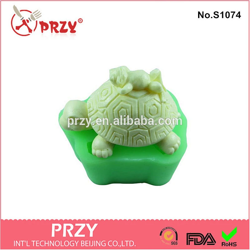 Large tortoise small frog soap mold silicone DIY handmade soap mold baking mold