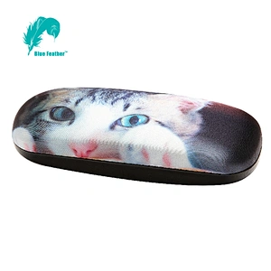 Realistic Cat Portrait Hard Shell Spectacle Case for Travel