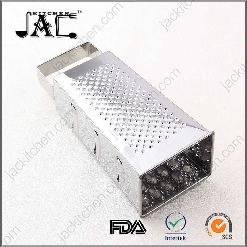 Large Size Full Stainless Steel Stong 4-Sided Kitchen Box Cheese Grater