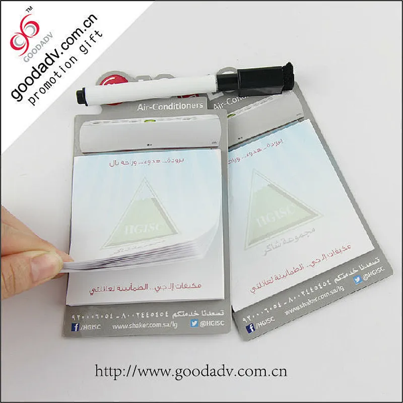 Color printing memo pad custom design magnetic memo pad
