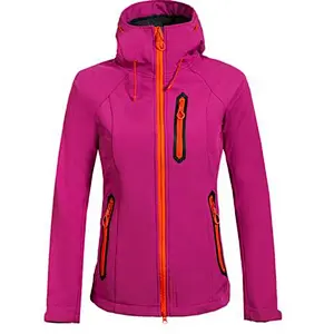 Winter Thermal Tech Fleece Waterproof Hoodies Softshell Jacket Women Windbreaker Outdoor Sports Hiking Camping Trekking Clothing
