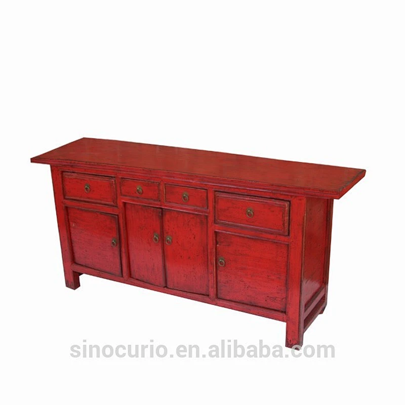 chinese reclaimed solid wooden cabinet living room furniture