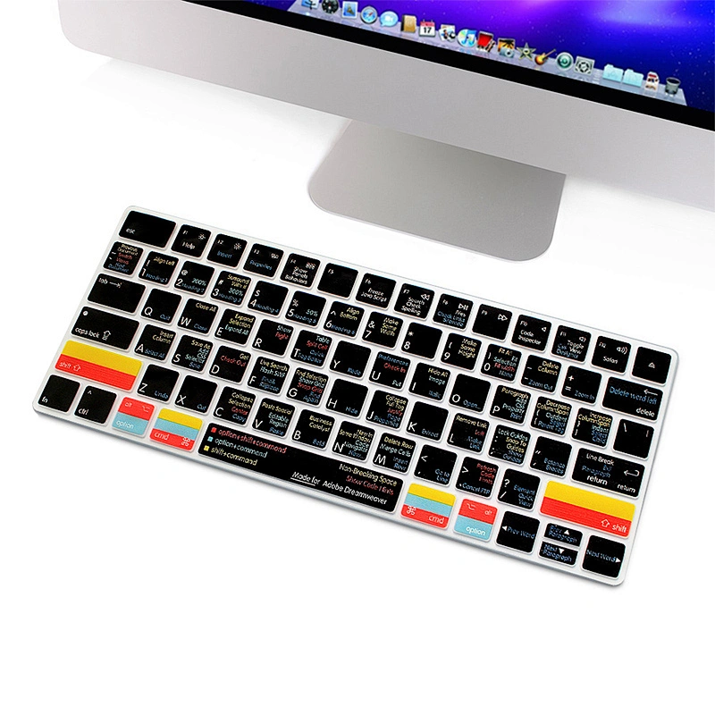 China Suppliers Waterproof silicone keyboard Hotkeys Shortcuts Keyboard Cover  Protector For magic keyboard MLA22LLB/A