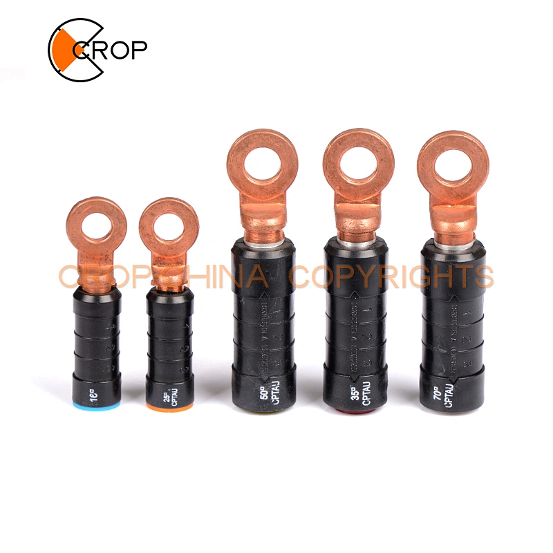 Pre-insulated bimetal sleeve CPTAU is designed to connect the insulated cable