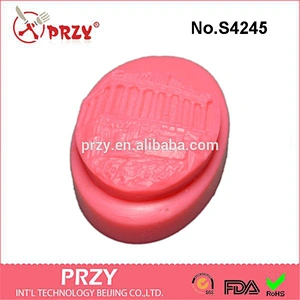 S4245 PRZY Parthenon Soap bar,Silicone Mould, polymer silicone soap mold
