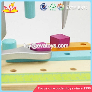 Wholesale creative pretend toy children wooden tools bench toy for fun W03D085
