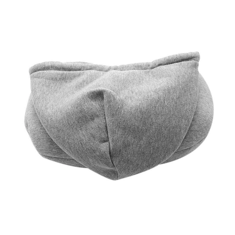 Hooded Travel Pillow Neck Memory Foam U Shaped Support Head Rest Airplane Car