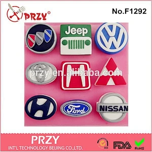 Cake decorating silicone mold Car flag fondant silicone molds