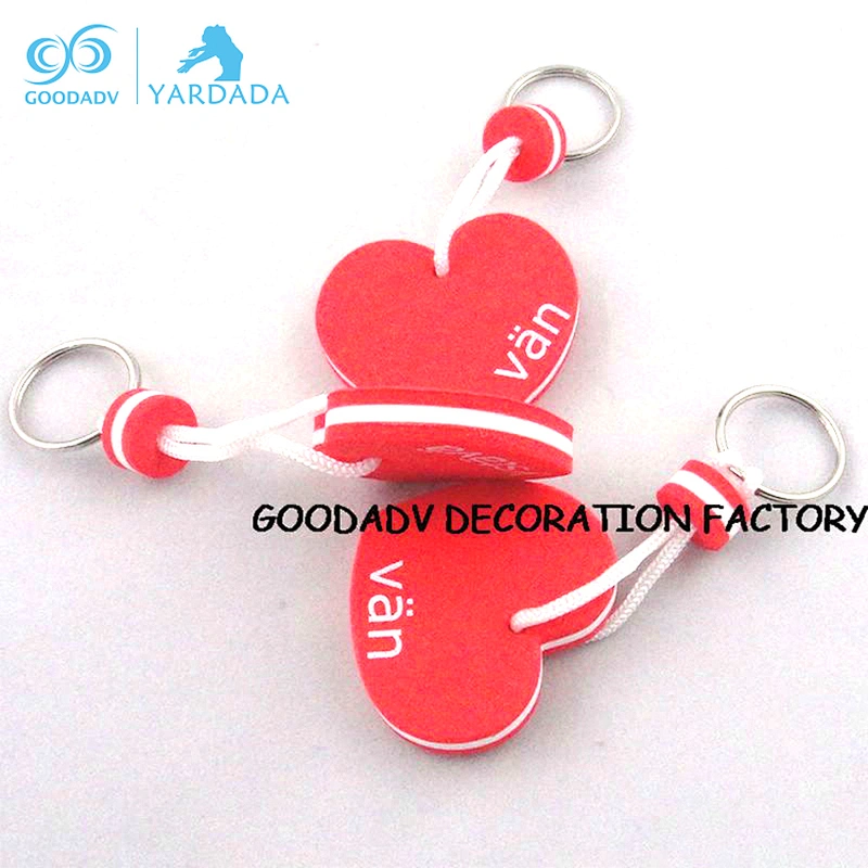 Cheap printing house shape eva keychain with custom