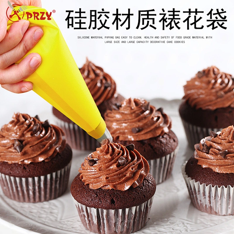 Silicone Reusable pastry bag Icing Nozzles Cake decorating tools silicone piping bag
