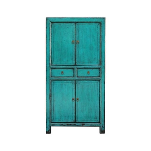 Antique Chinese Wooden lacquered drawer storage kitchen Cabinet/Cupboard