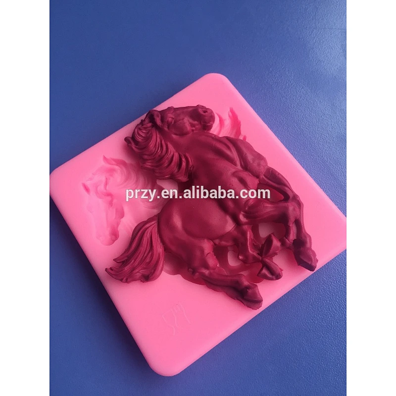 Horse Art Cake Decorating Sugar Art mold DIY bakeware silicone embossing mold fondant cake mold