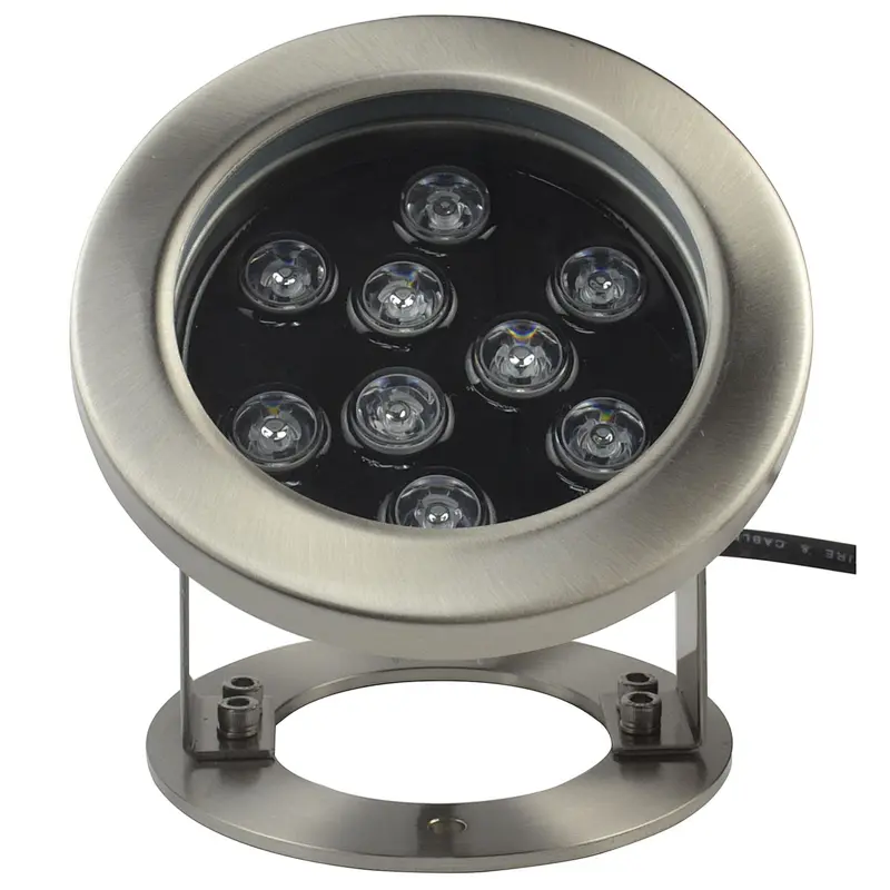 9W 24V AC RGB Color Changing Spot Light Fixture Outdoor Underwater Lamp Waterproof IP68