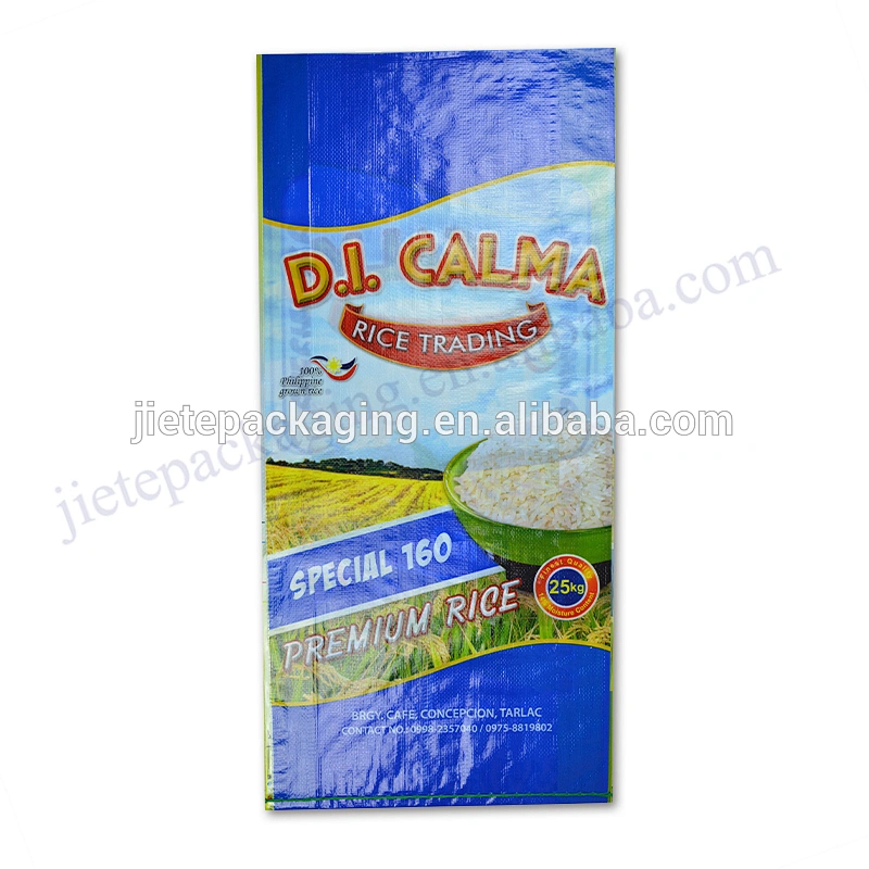 Sell well 25kg plastic rice bag with design printing for flour,feed,fertilizer,bean,wheat