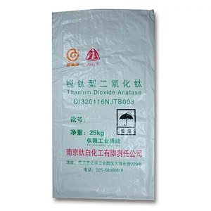 The industry using 25 kg white woven bags for titanium dioxide with inside film
