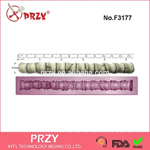 F3177 spine / bone border small gothic craft sugar silicone rubber mould craft cake decorations tools