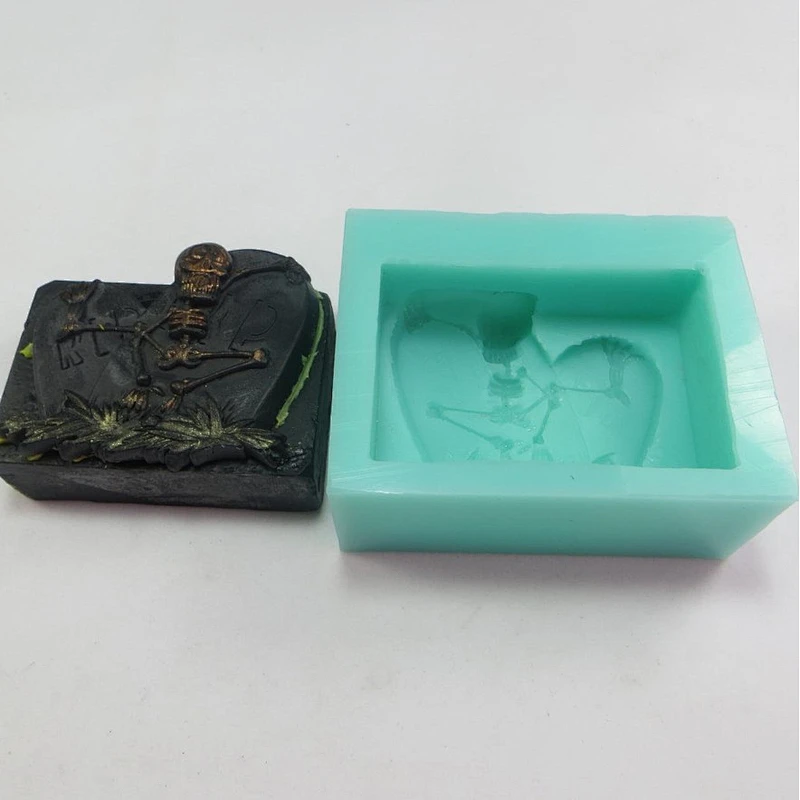 skeleton Silicone Soap Mold Halloween mold PRZY